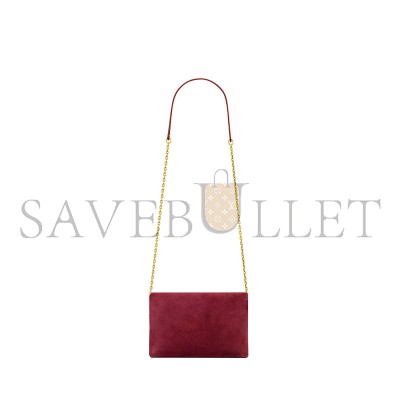 YSL CASSANDRE CHAIN POUCH IN SUEDE 819271 (19*12*3cm)